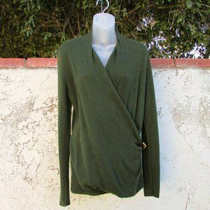 Gabriella Rossi pickle green cashmere sweater M